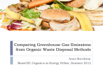 Comparing Greenhouse Gas Emissions from Organic Waste