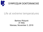 Life at extreme temperatures