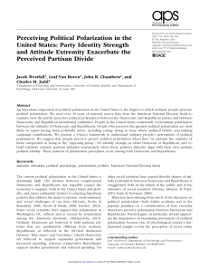 Perceiving Political Polarization in the United States: Party Identity