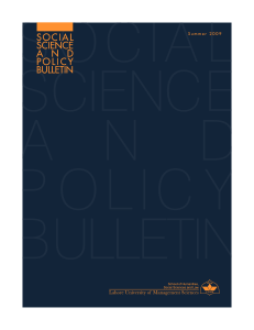 Social Science and Policy Bulletin
