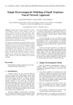 Simple Electromagnetic Modeling of Small Airplanes: Neural