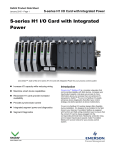 S-series H1 I/O Card with Integrated Power