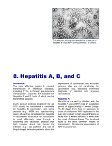 8. Hepatitis A, B, and C