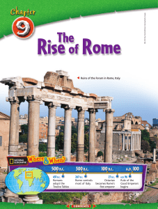 The Rise of Rome - 6th Grade Social Studies
