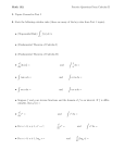 Math 132. Practice Questions From Calculus II I. Topics Covered in