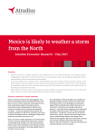 Mexico is likely to weather a storm from the North