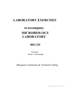 BIO 225 Lab Manual - Bluegrass Community and Technical College