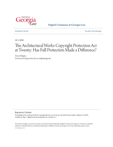 The Architectural Works Copyright Protection Act at Twenty