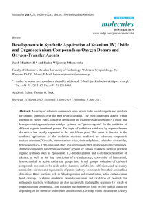 Developments in Synthetic Application of Selenium(IV) Oxide and