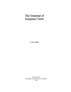 The Grammar of Karipúna Creole
