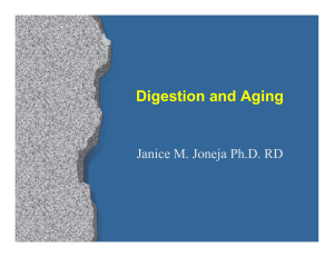 Digestion and Aging