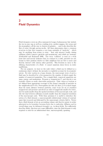 Chapter 2 - Fluid Dynamics