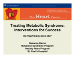 Treating Metabolic Syndrome: Interventions for Success