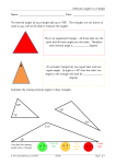 Unknown angles in a triangle Name: Date: The internal angles of any t