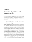Chapter 1 Numerical Algorithms and Roundoff Errors