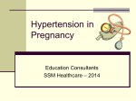 Hypertension in Pregnancy - Missouri Hospital Association