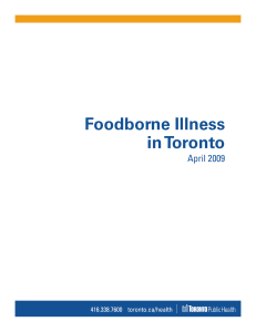 Foodborne Illness in Toronto