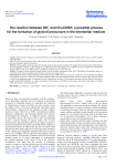 The reaction between NH3+ and CH3COOH: a possible process for