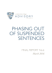 Phasing out suspended Sentences Final Report No.6