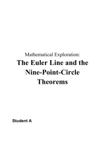 The Euler Line and the Nine-Point
