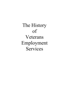 The History of Veterans Employment Services