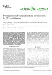 Point mutation of bacterial artificial chromosomes by ET recombination