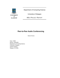 Peer-to-Peer Audio Conferencing