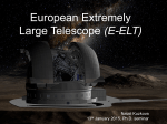 European Extremely Large Telescope (E-ELT) - DESY