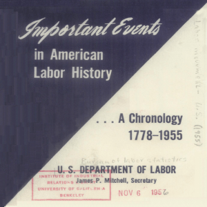 A Chronology 1778-1955 E. - University of California, Berkeley