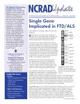 Single Gene Implicated in FTD/ALS