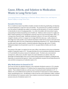 Medication Waste in Long-Term Care