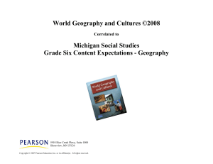 World Geography and Cultures ©2008 Michigan