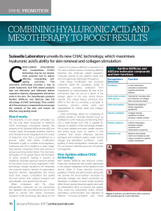 COMBINING HYALURONIC ACID AND MESOTHERAPY TO BOOST