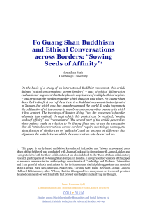 Fo Guang Shan Buddhism and Ethical Conversations