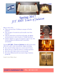 JST 3005: Tenets of Judaism