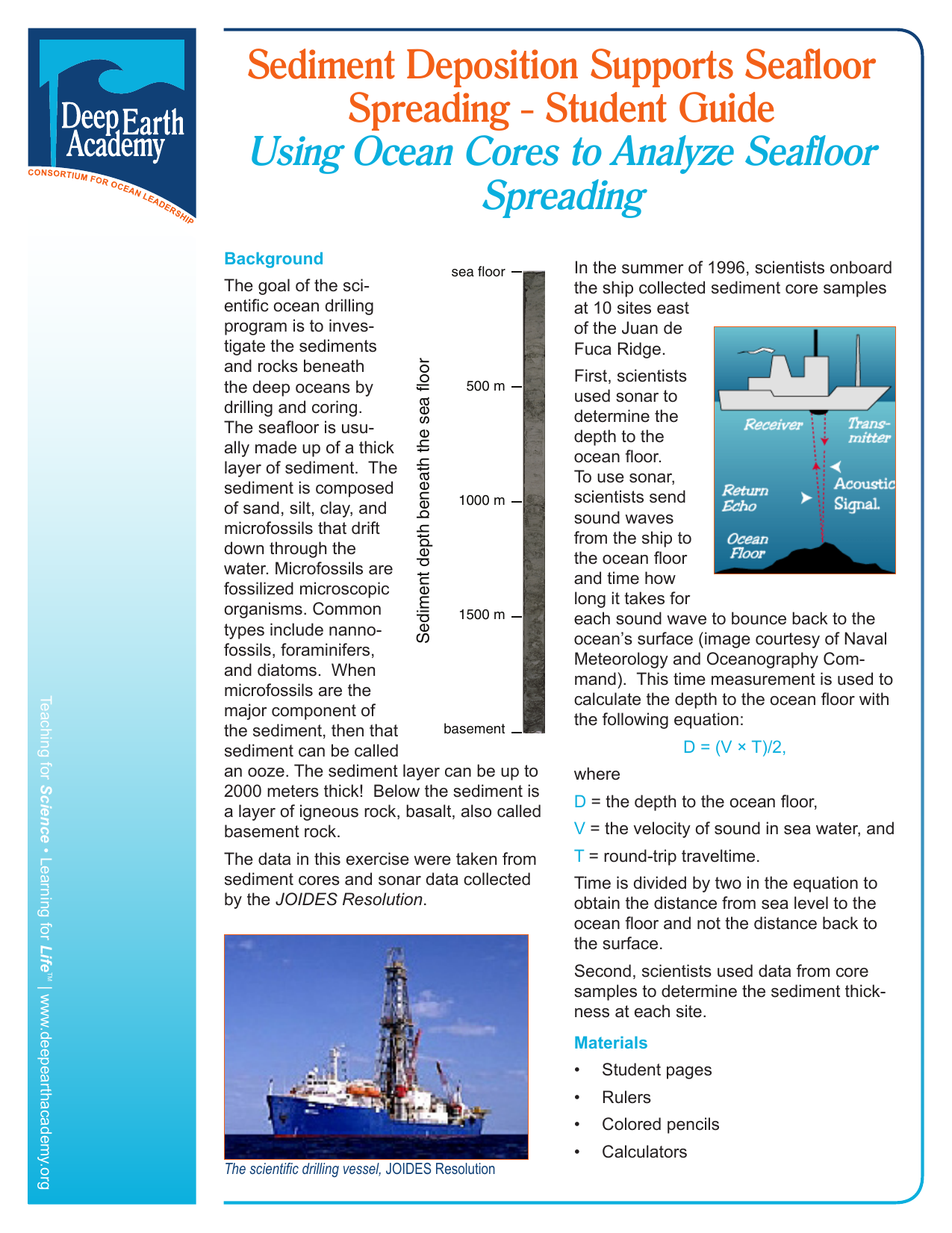 Sediment Deposition Supports Seafloor Spreading