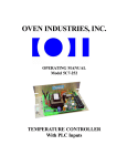 Manual - Oven Industries