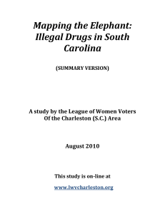 Mapping the Elephant: Illegal Drugs in South Carolina SUMMARY