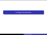 Linkage Introduction