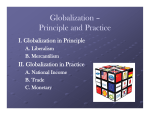 Globalization Globalization – Principle and Practice - Rose