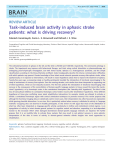 Task-induced brain activity in aphasic stroke