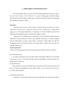 24. abscission and senescence - Development of e