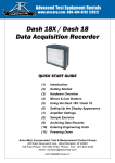 Dash 18X / Dash 18 Data Acquisition Recorder