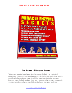 miracle enzyme secrets