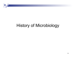History of Microbiology C1