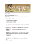 Accreditation Tips, 3/23/12 1 1. What does PPE stand for? A