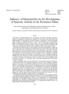 Influence of Disaccharides on the Development of Systemic