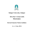 Electronics - Solapur University