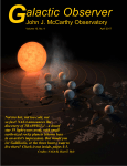 the April JJMO Newsletter! - John J. McCarthy Observatory