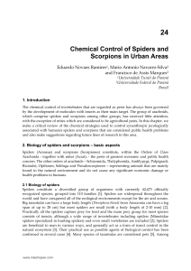 Chemical Control of Spiders and Scorpions in Urban Areas